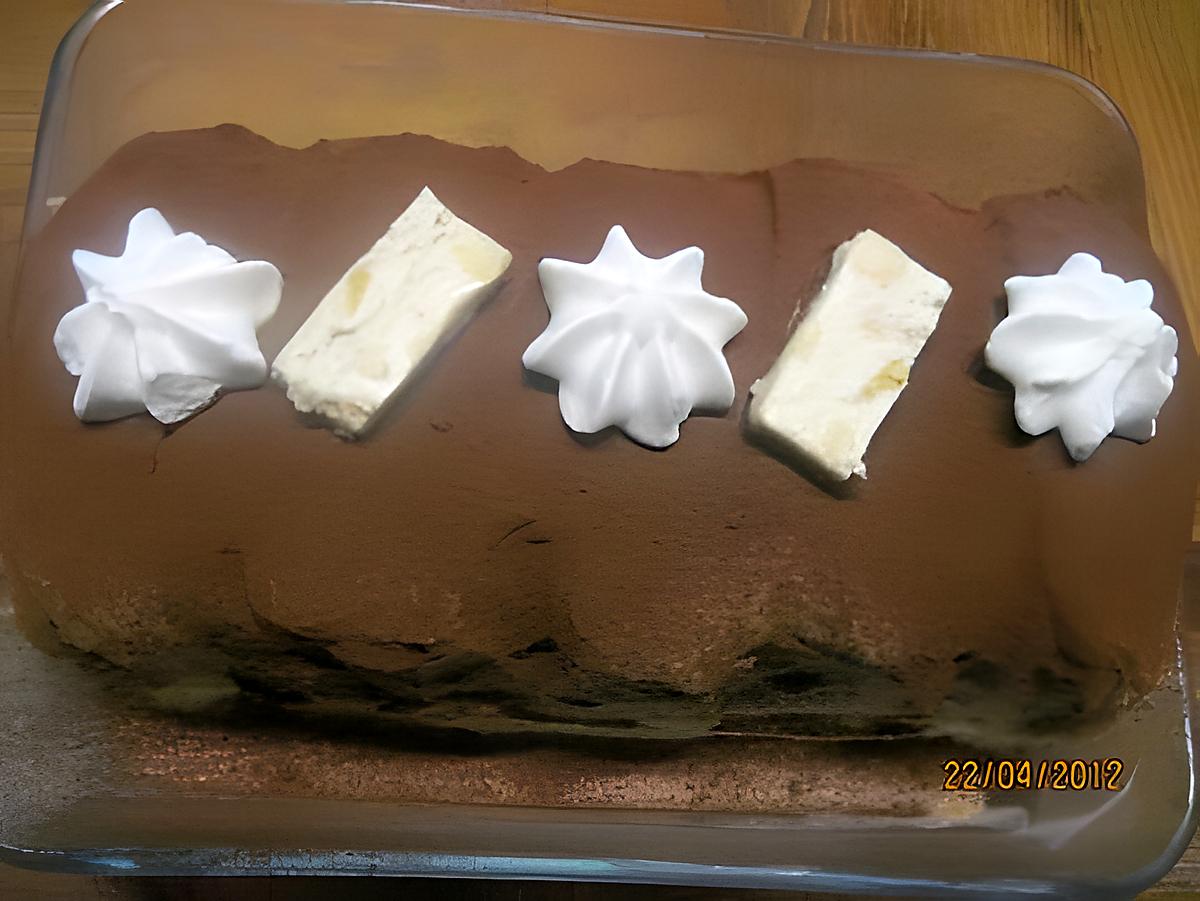 recette Tiramisu au Mascarpone et nougat.