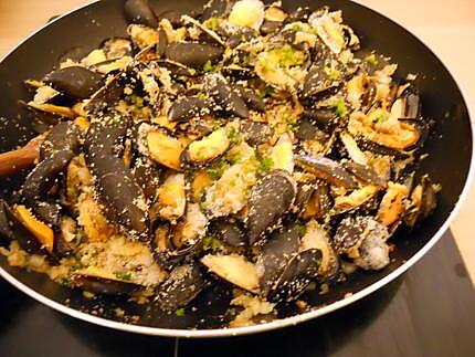 recette MOULES  A LA CHAPELURE