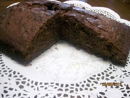 recette Gâteau au chocolat. poires. crème fraiche.