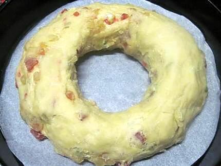 recette Couronne aux fruits confits.