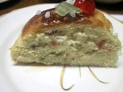 recette Couronne aux fruits confits.