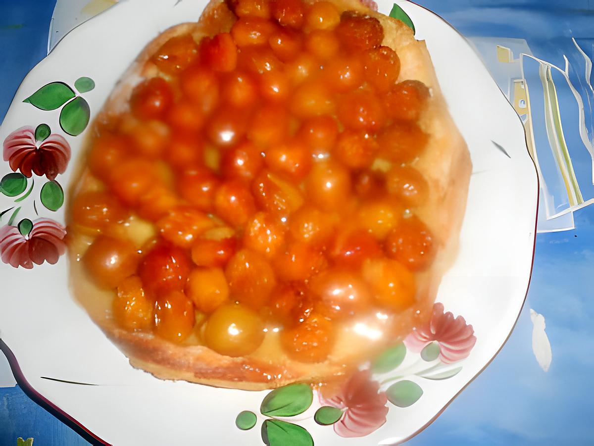 recette Tarte tiède aux mirabelles sans moule