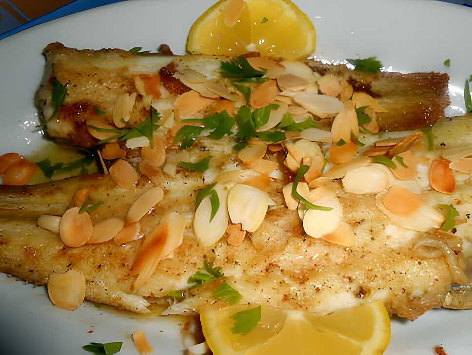 recette SOLES "MEUNIERE" AUX AMANDES