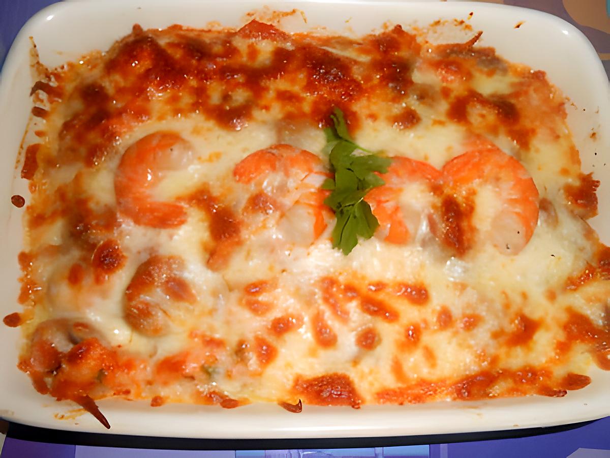 recette PETIT  GRATIN  DE  POISSON  ALLA MARINARA