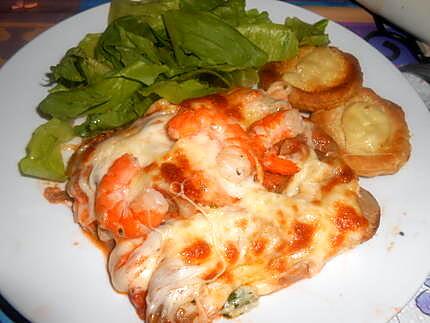 recette PETIT  GRATIN  DE  POISSON  ALLA MARINARA