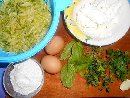 recette FRITTELLE  DI  ZUCCHINE (COURGETTES)