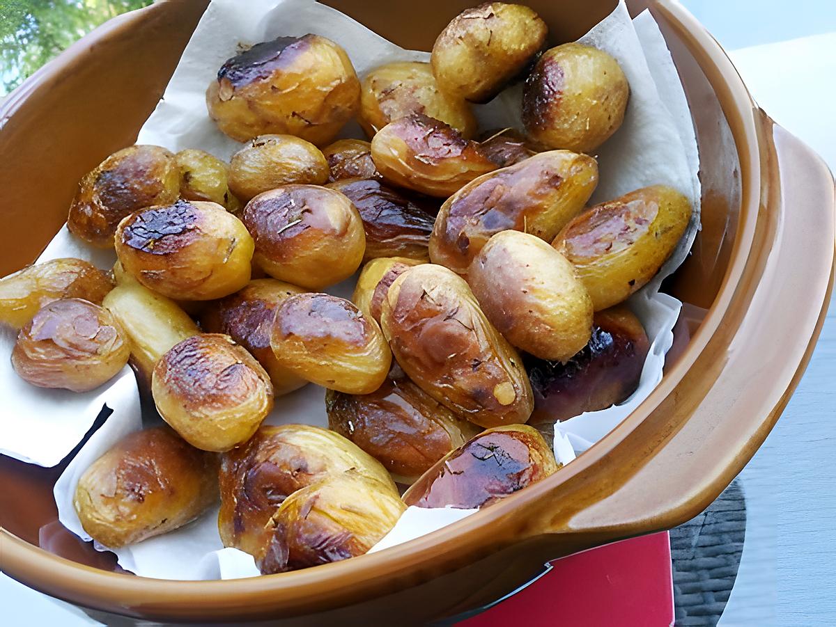 recette Pommes de terre rates confites au miel et romarin