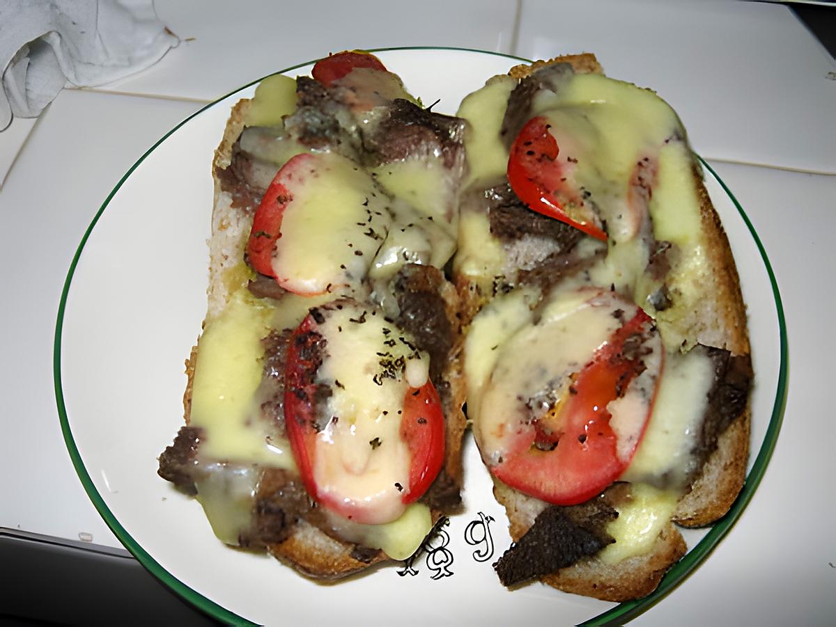 recette Bruschetta à la viande