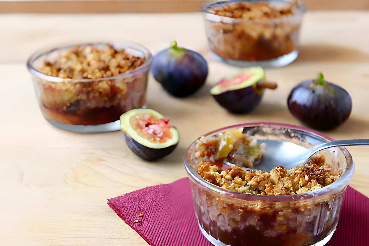 recette CRUMBLE FIGUE-MIEL allégé