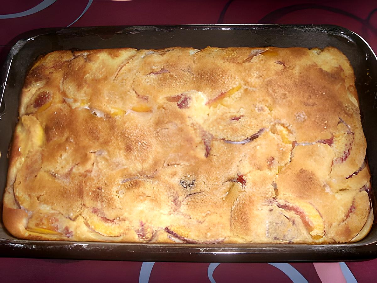 recette clafoutis aux pêches fraîches