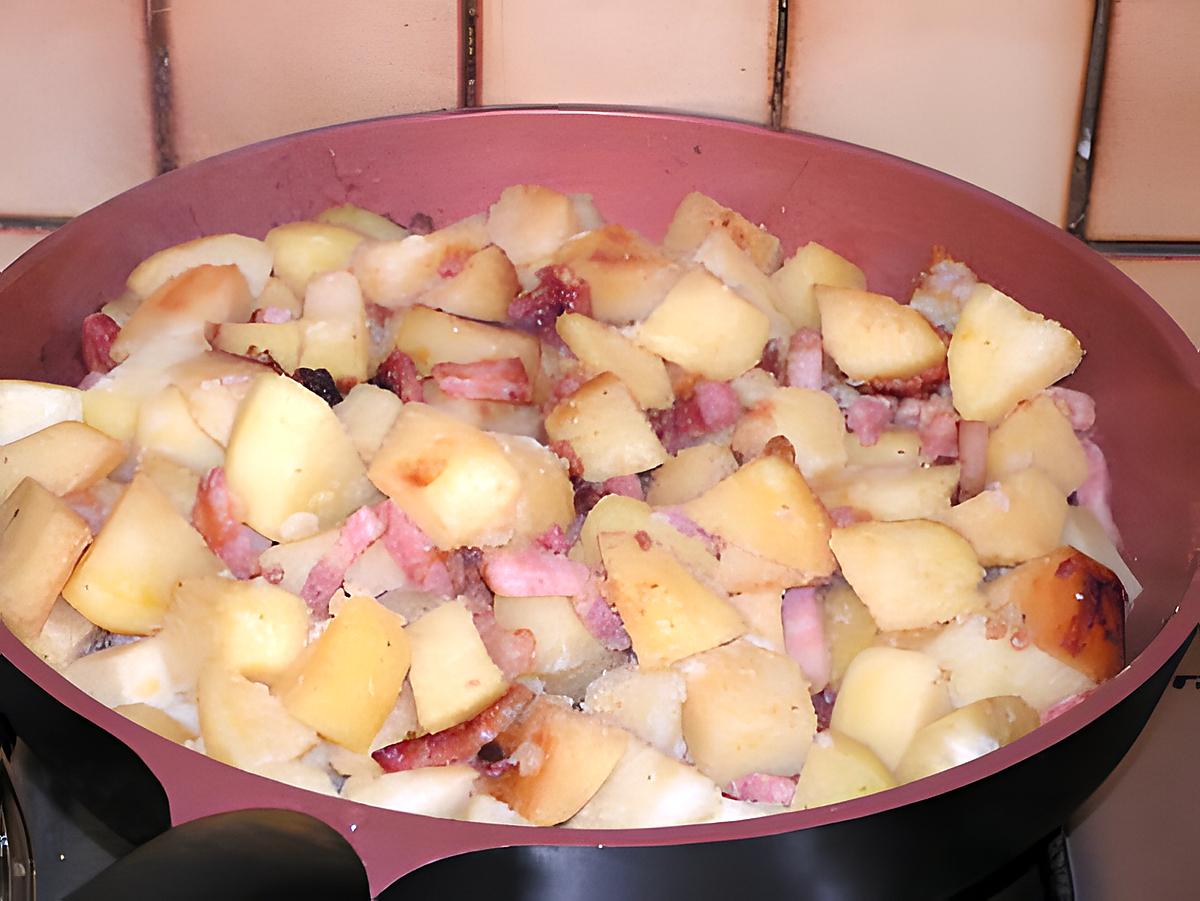 recette Patates grillées aux lardons