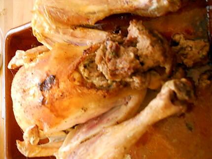 recette POULET FERMIER FARCI