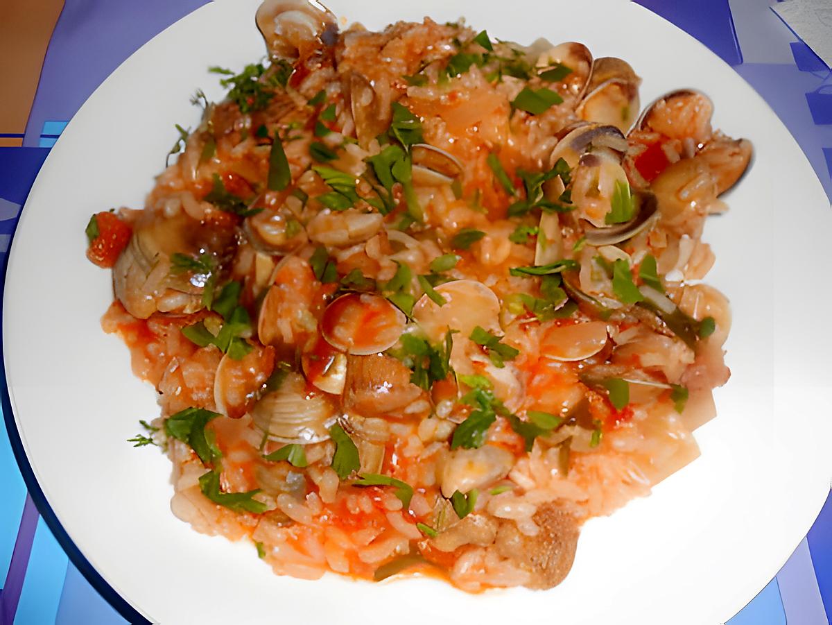 recette RISOTTO ALLE  VONGOLE