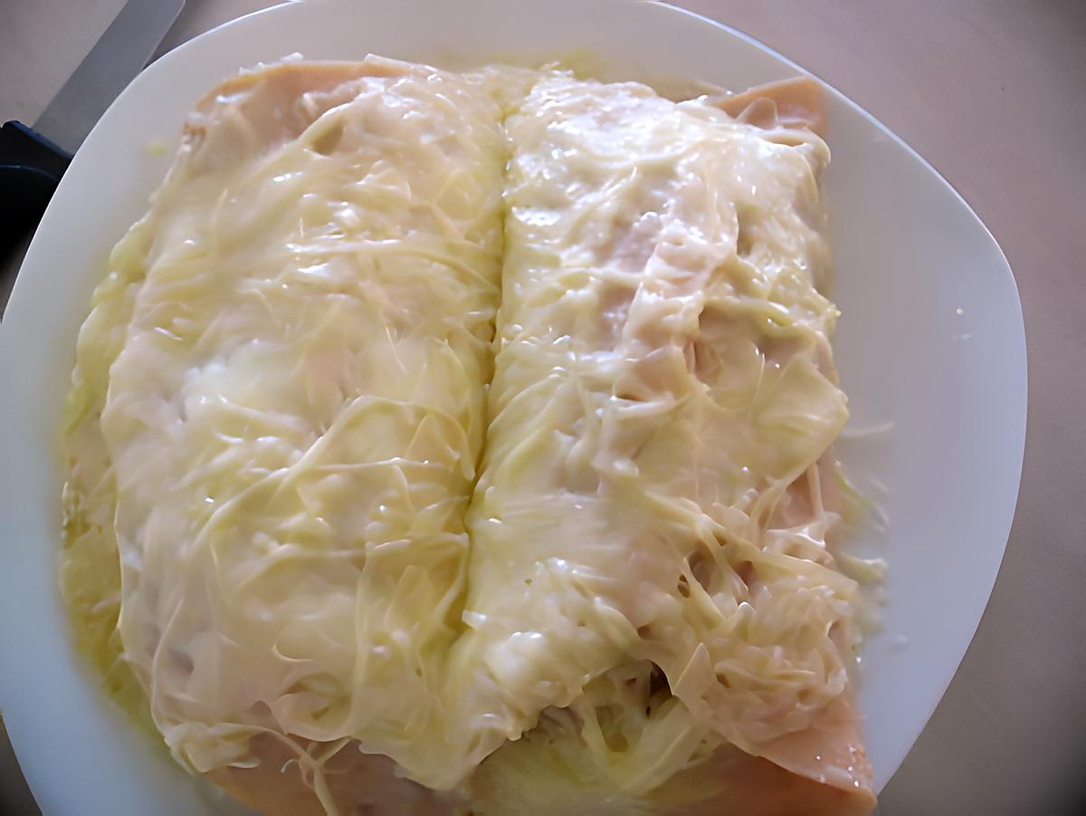 recette Endives coeurs de palmier au jambon fromagé