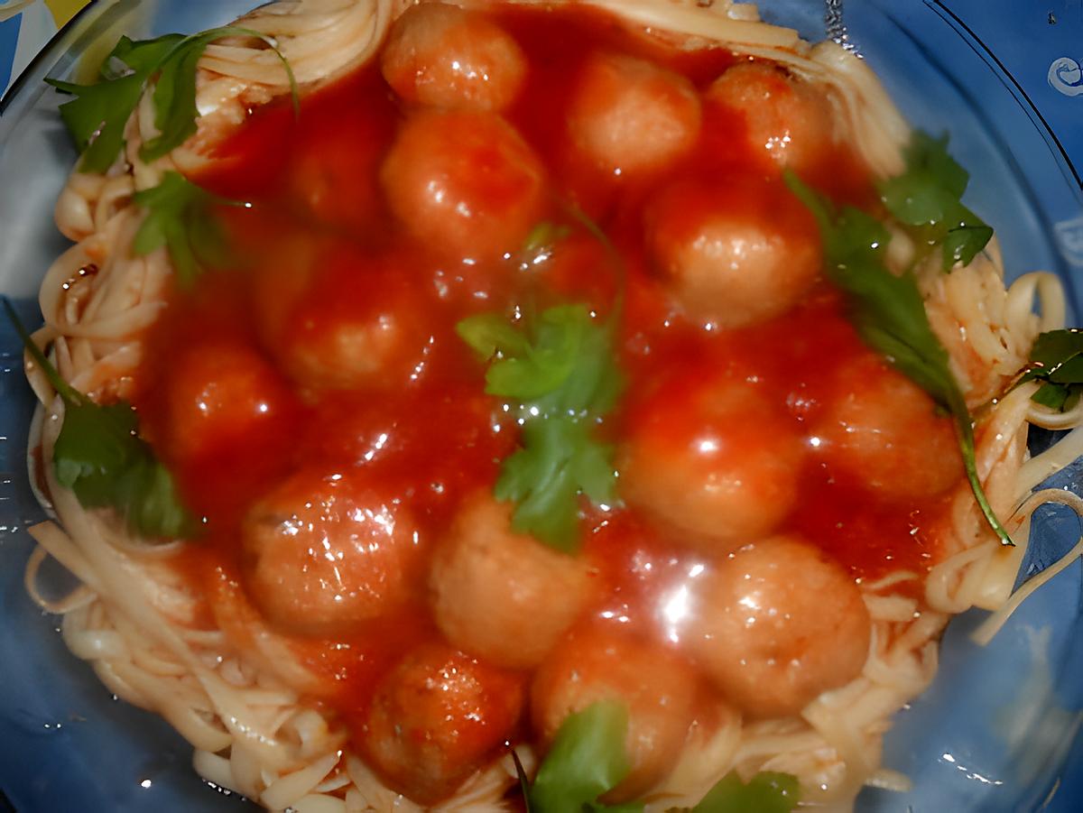 recette Boulettes de veau aux linguines