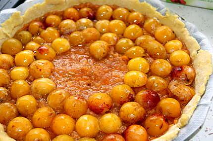 recette Tarte aux mirabelles à la façon de mamyloula