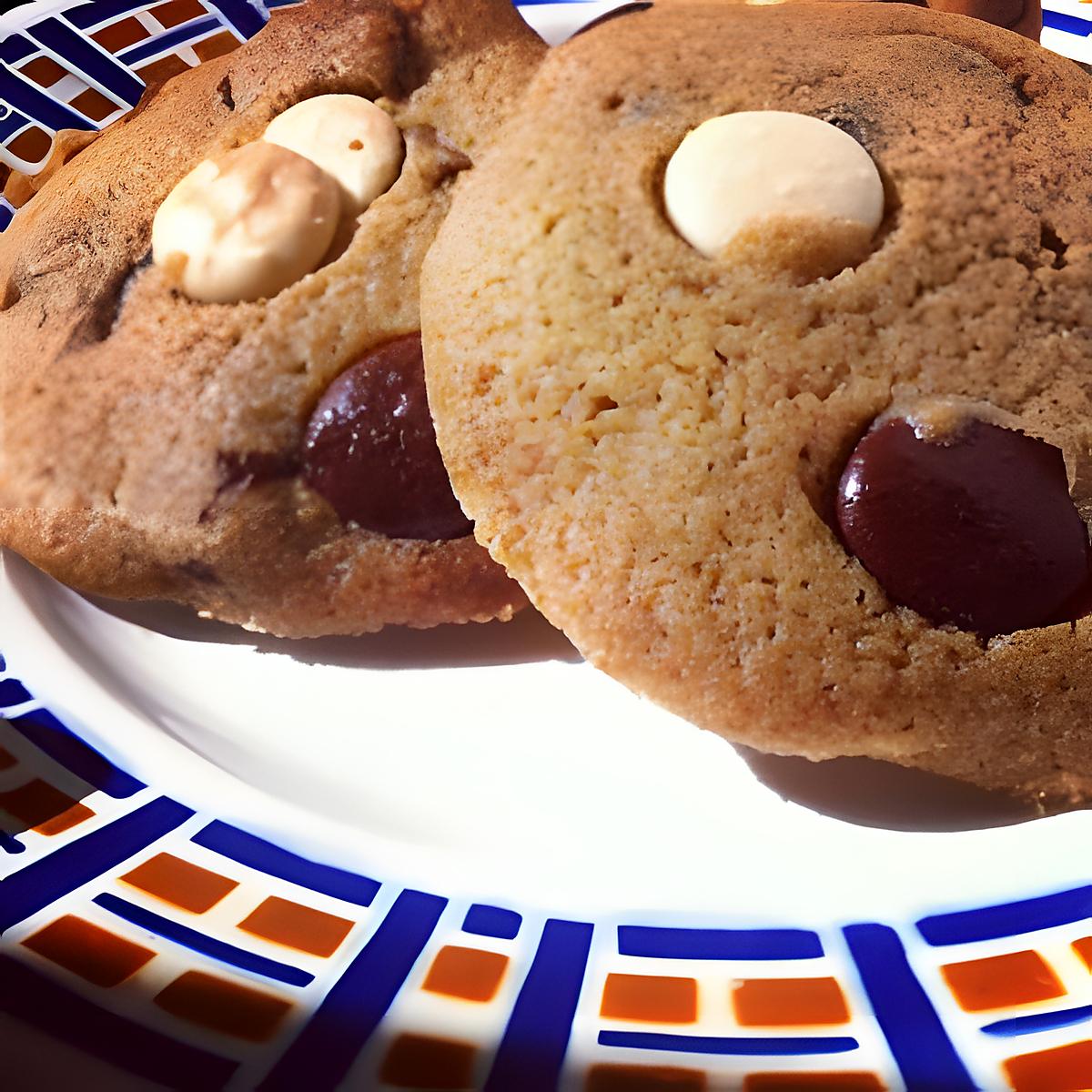 recette DOUBLE CHOCOLATE COOKIES / COOKIES CHOCOLAT NOIR ET BLANC