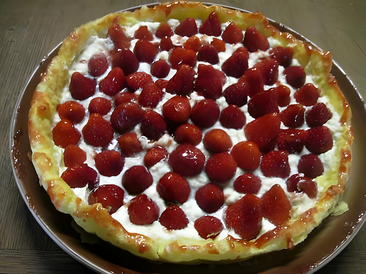 recette Tarte aux fraises à la crème Mascarpone.