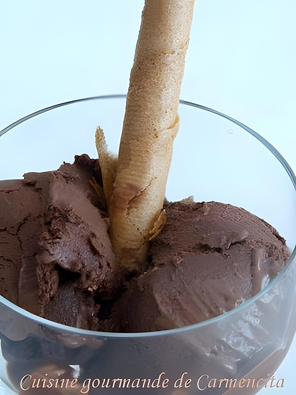 recette Glace au chocolat