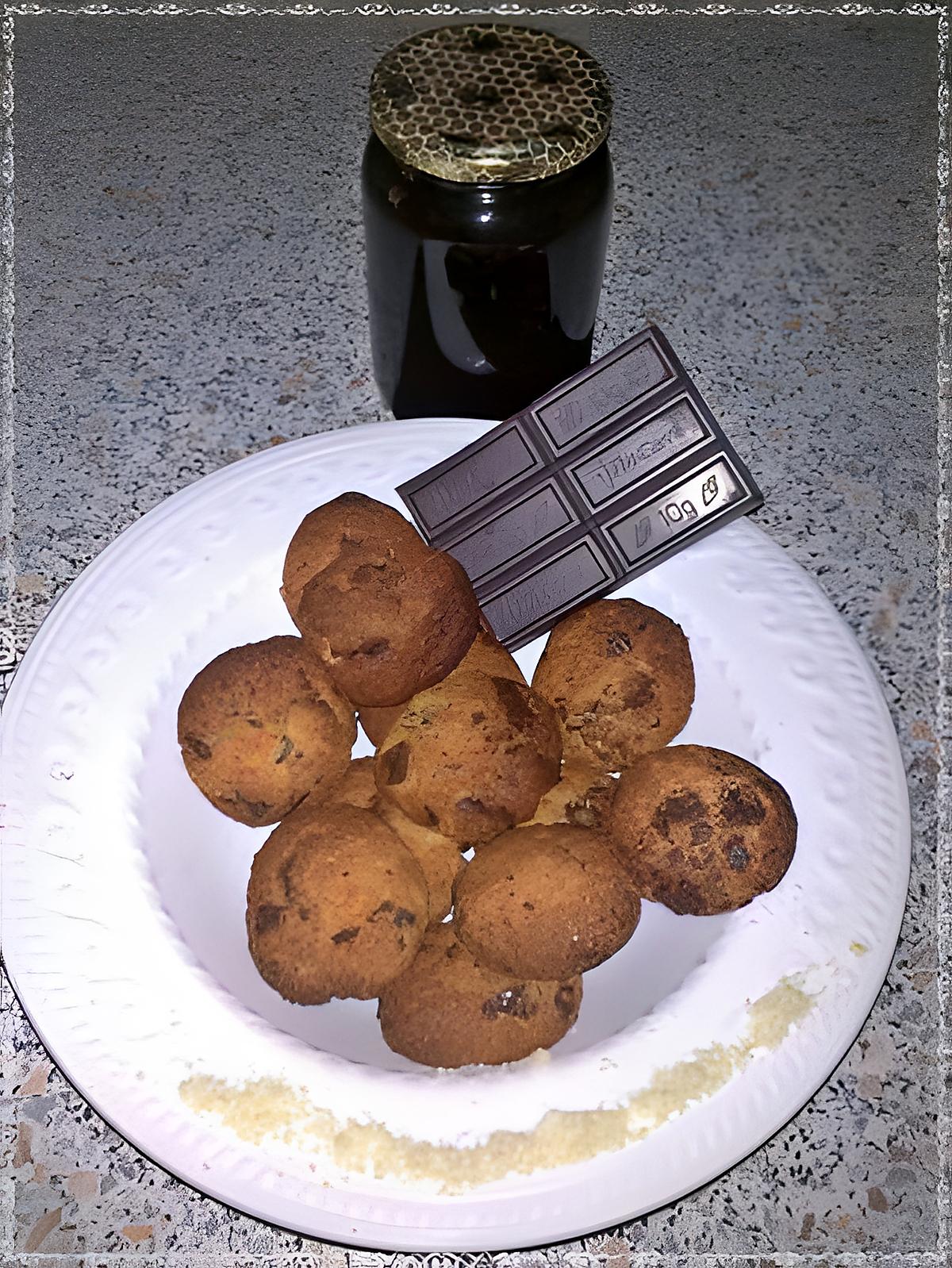 recette ~Biscuits aux amandes, miel et pepites de chocolat~