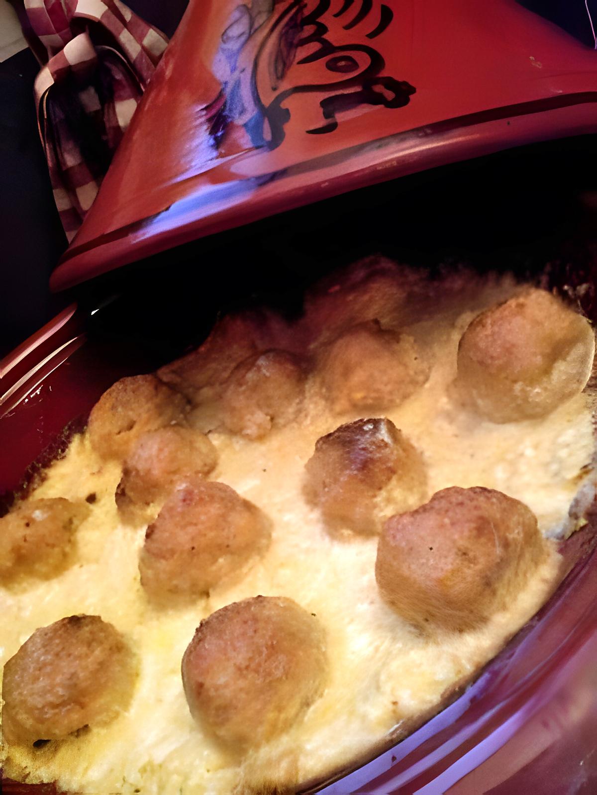 recette Tajine de boulettes de poissons sauce moutarde