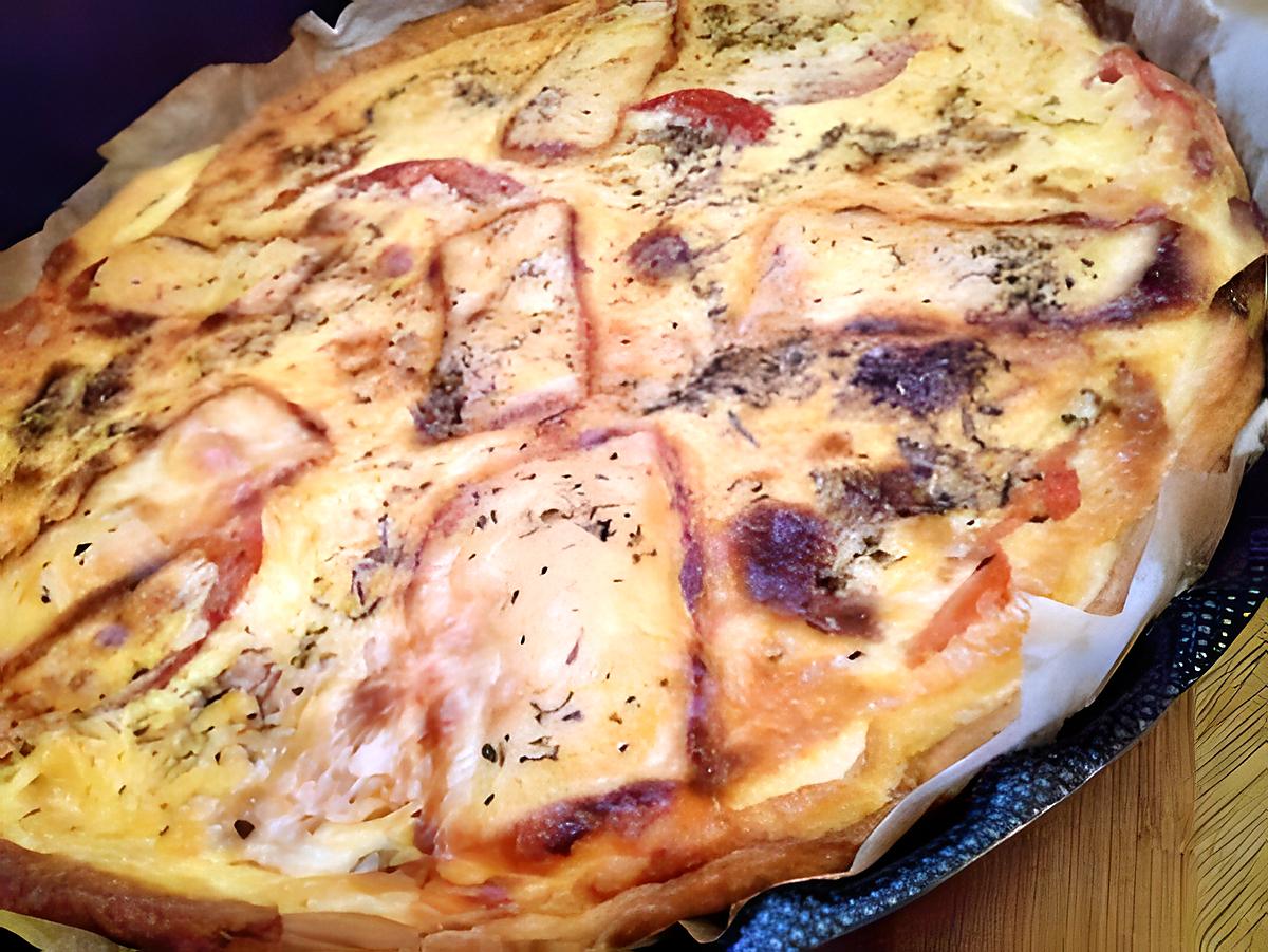 recette Tarte à la tomate et raclette