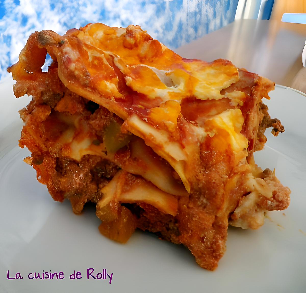 recette Lasagnes boeuf, ricotta, courgette