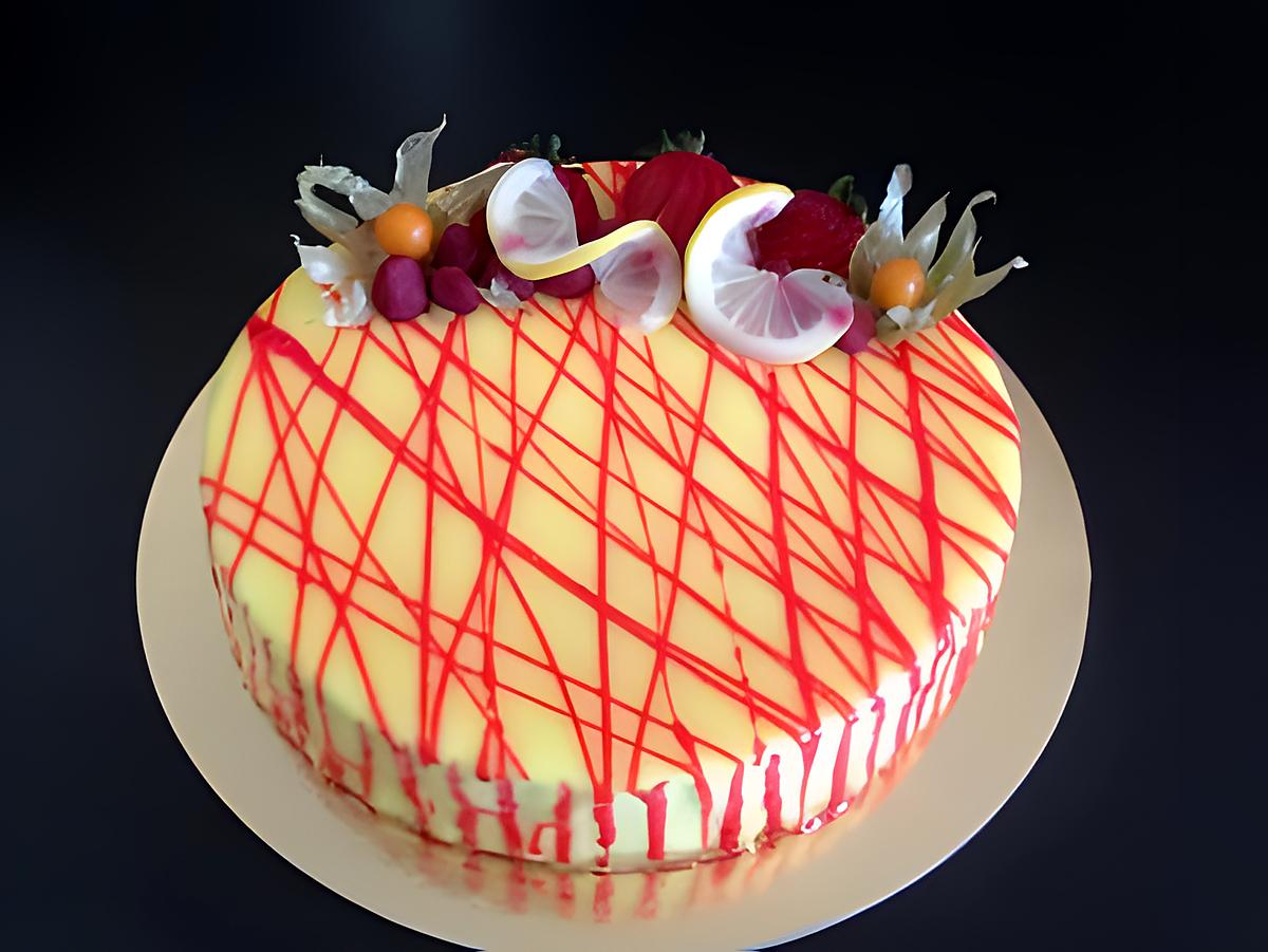 recette Entremet citron framboise