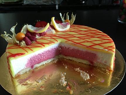 recette Entremet citron framboise