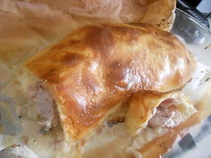 recette Filet mignon de porc au fromage en croute