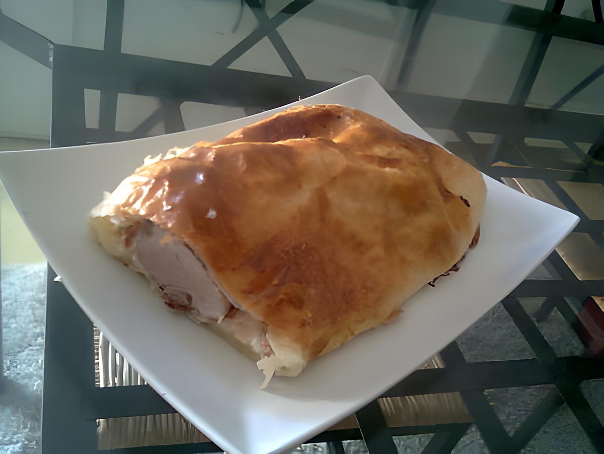 recette Filet mignon de porc au fromage en croute