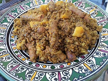 recette Lentilles à la marocaine