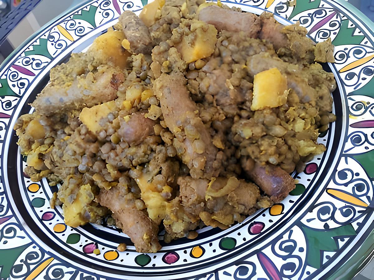 recette Lentilles à la marocaine