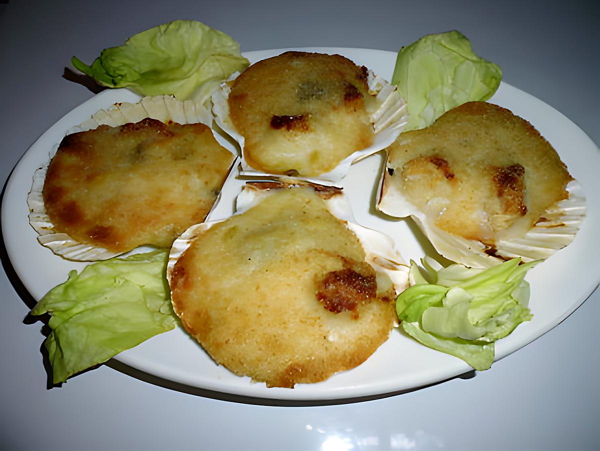 recette Coquilles St Jacques aux champignons de Paris