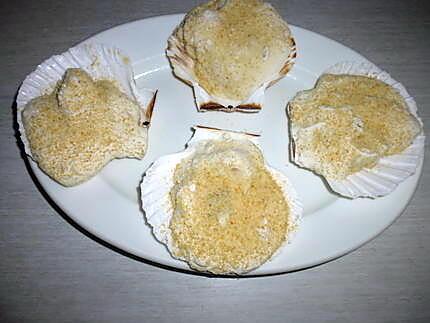 recette Coquilles St Jacques aux champignons de Paris