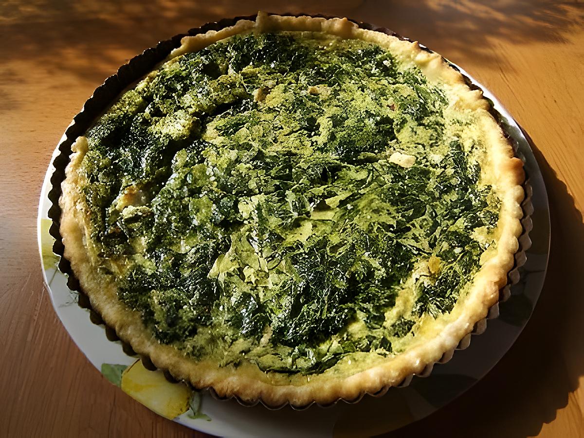 recette Quiche aux épinards et boursin