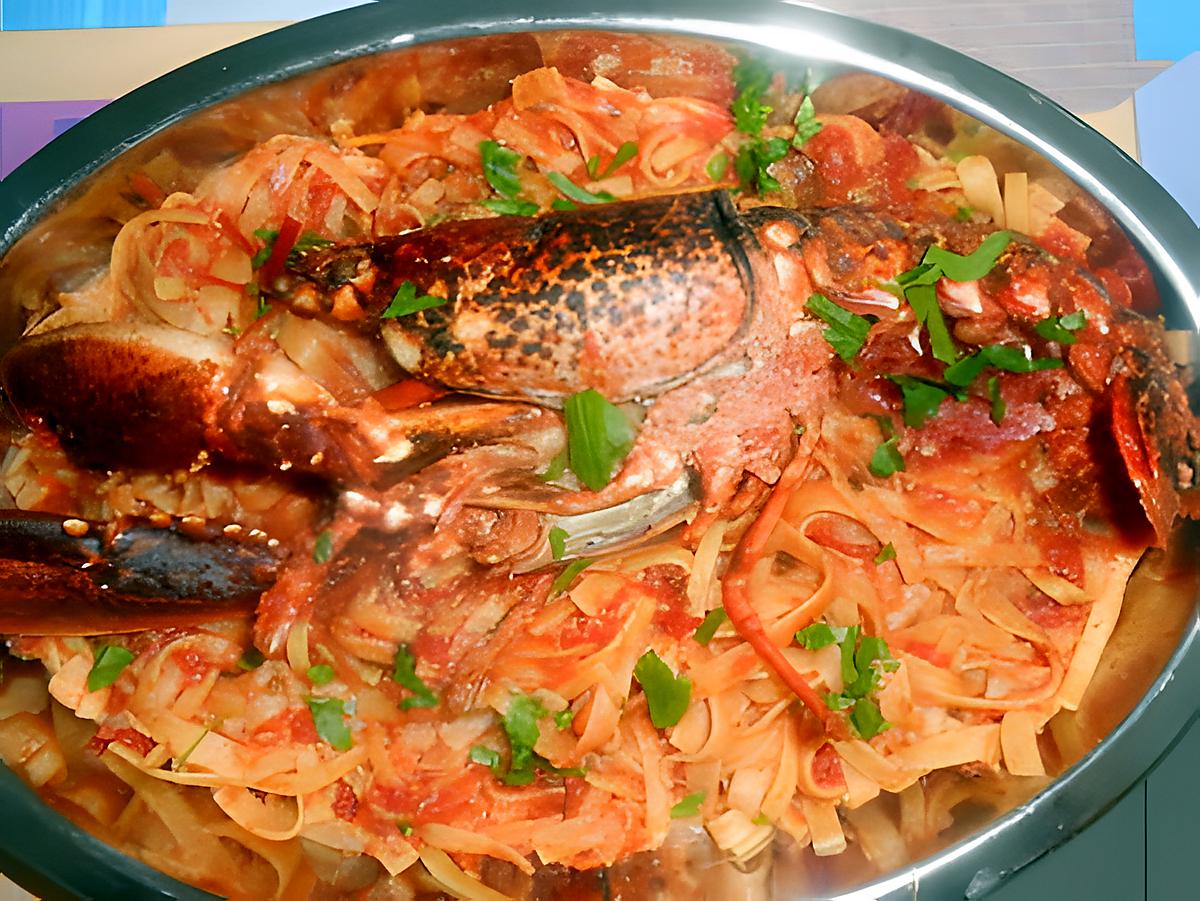 recette TAGLIATELLE  SUGO  ALL' ASTICE (HOMARD)