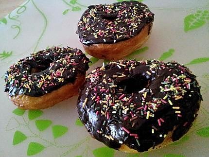 recette Donuts au nutella colorés