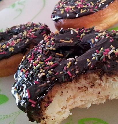 recette Donuts au nutella colorés