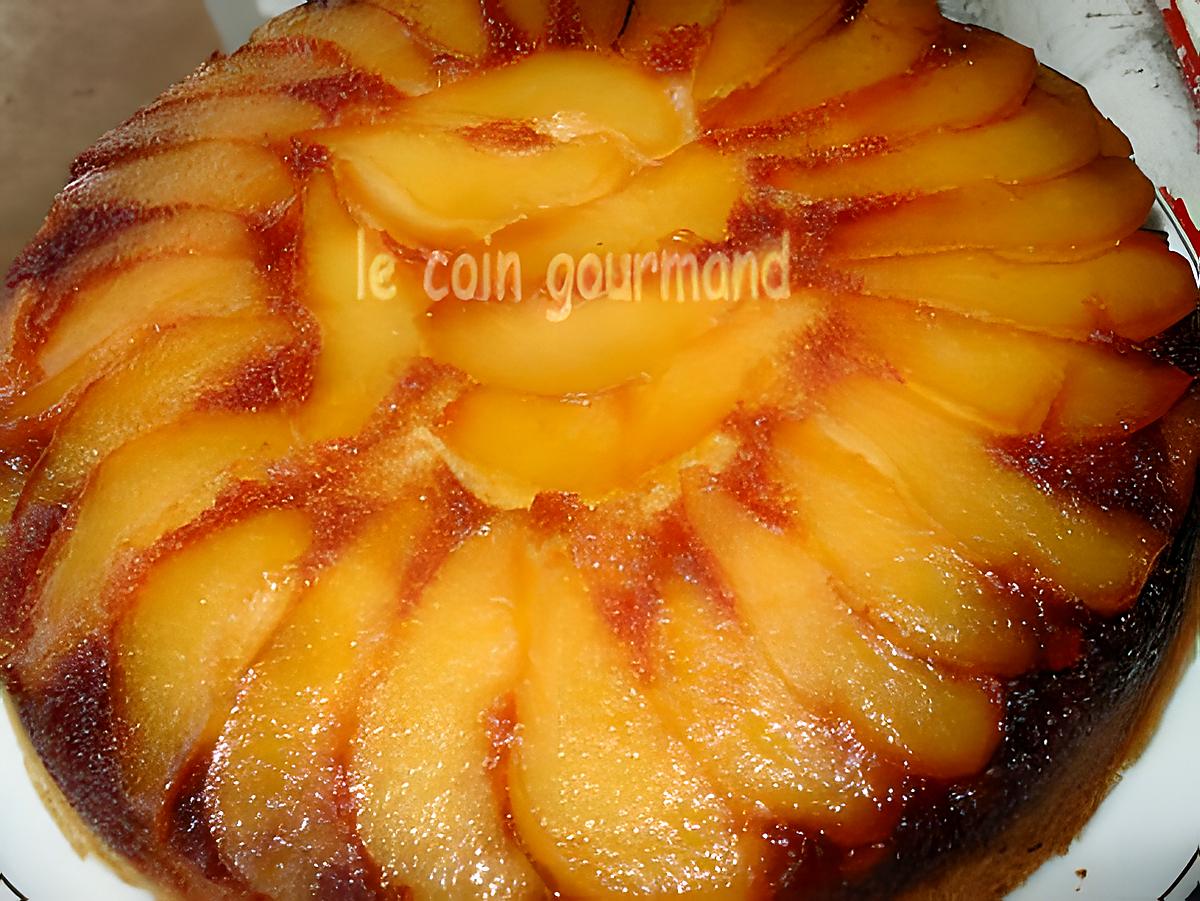 recette gateau au poires caramelisées