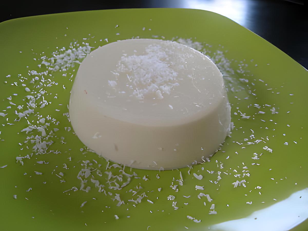 recette Panna cota à la noix de coco