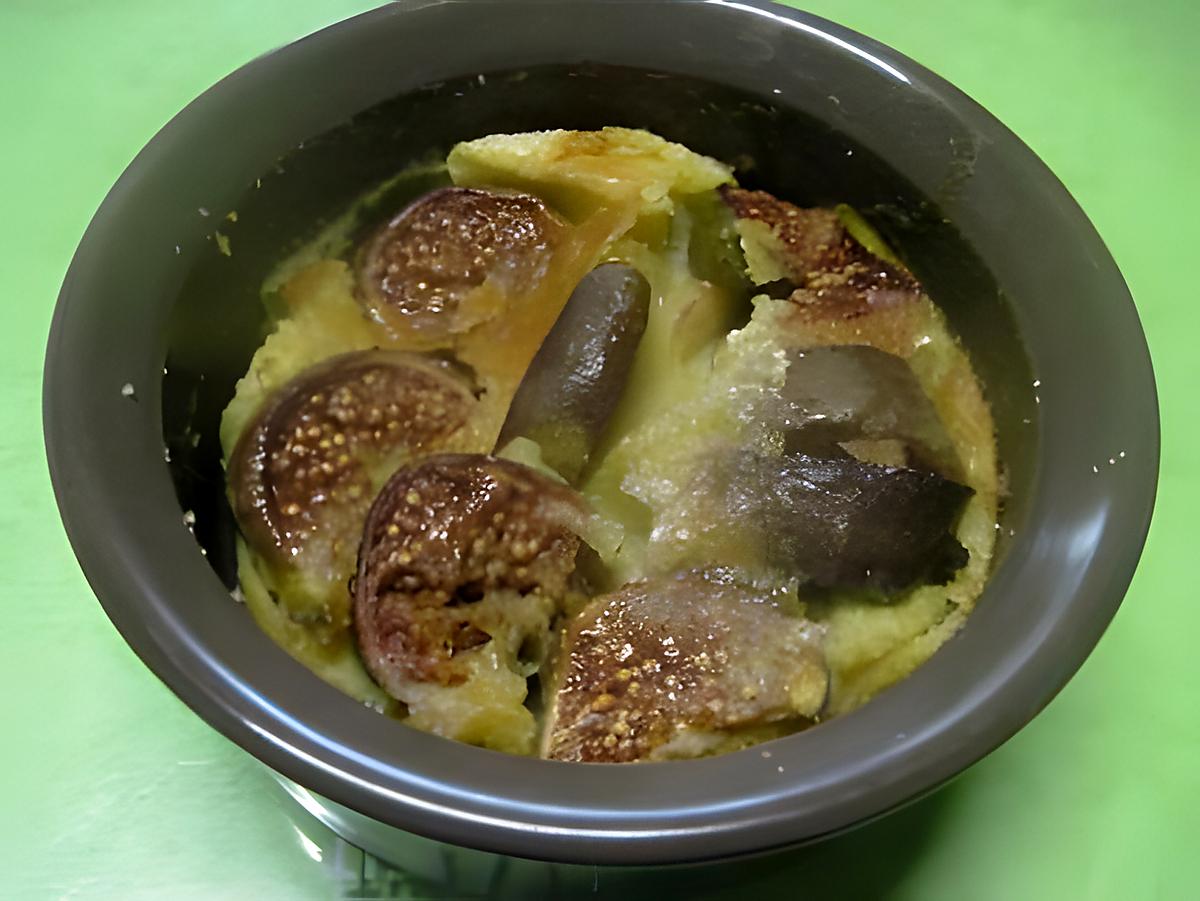 recette 3  petits clafoutis aux figues.