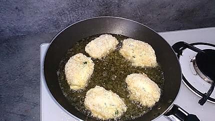 recette croquette de ricotta au basilic avec sa salade de mâche