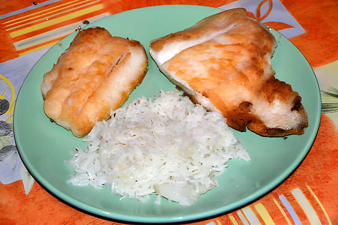 Recette de Filet de perche du Nil & son riz aux oignons