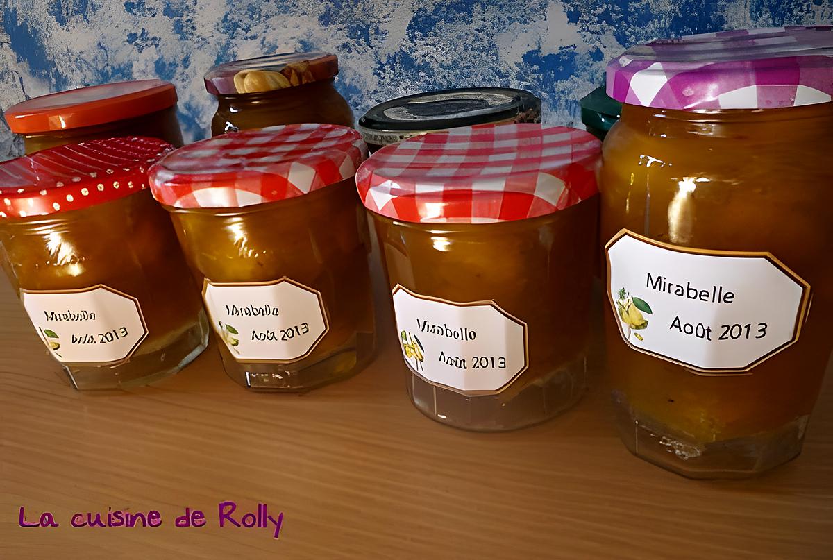 recette Confiture de mirabelles