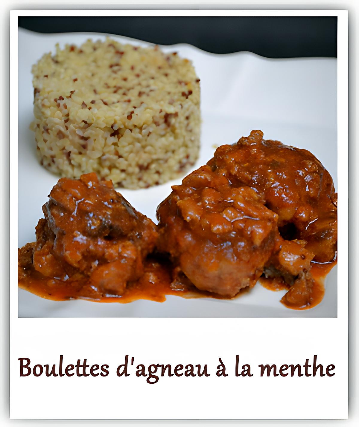 recette Boulettes d'agneau à la menthe