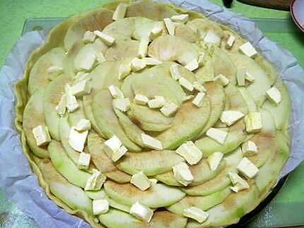 recette Tarte aux pommes au beurre.