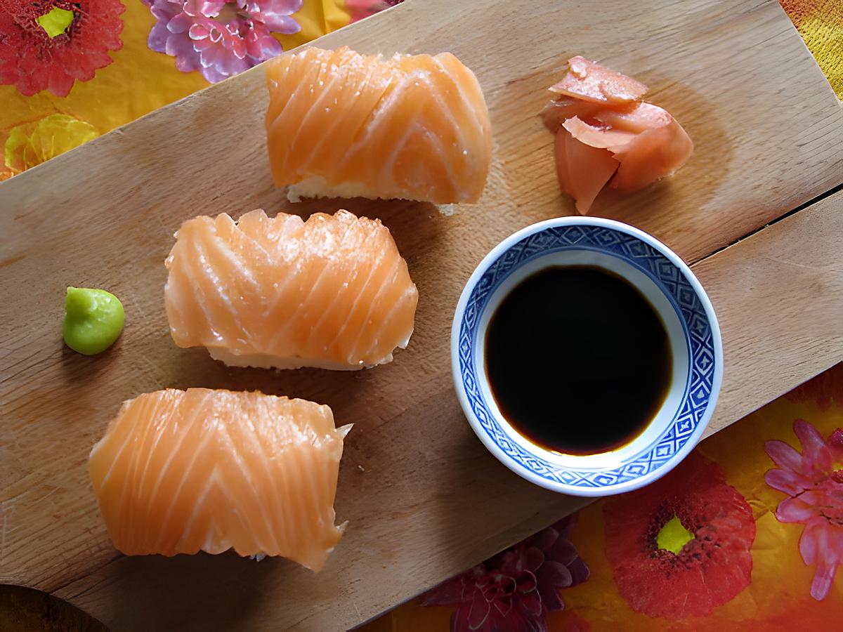 recette Sushis au saumon