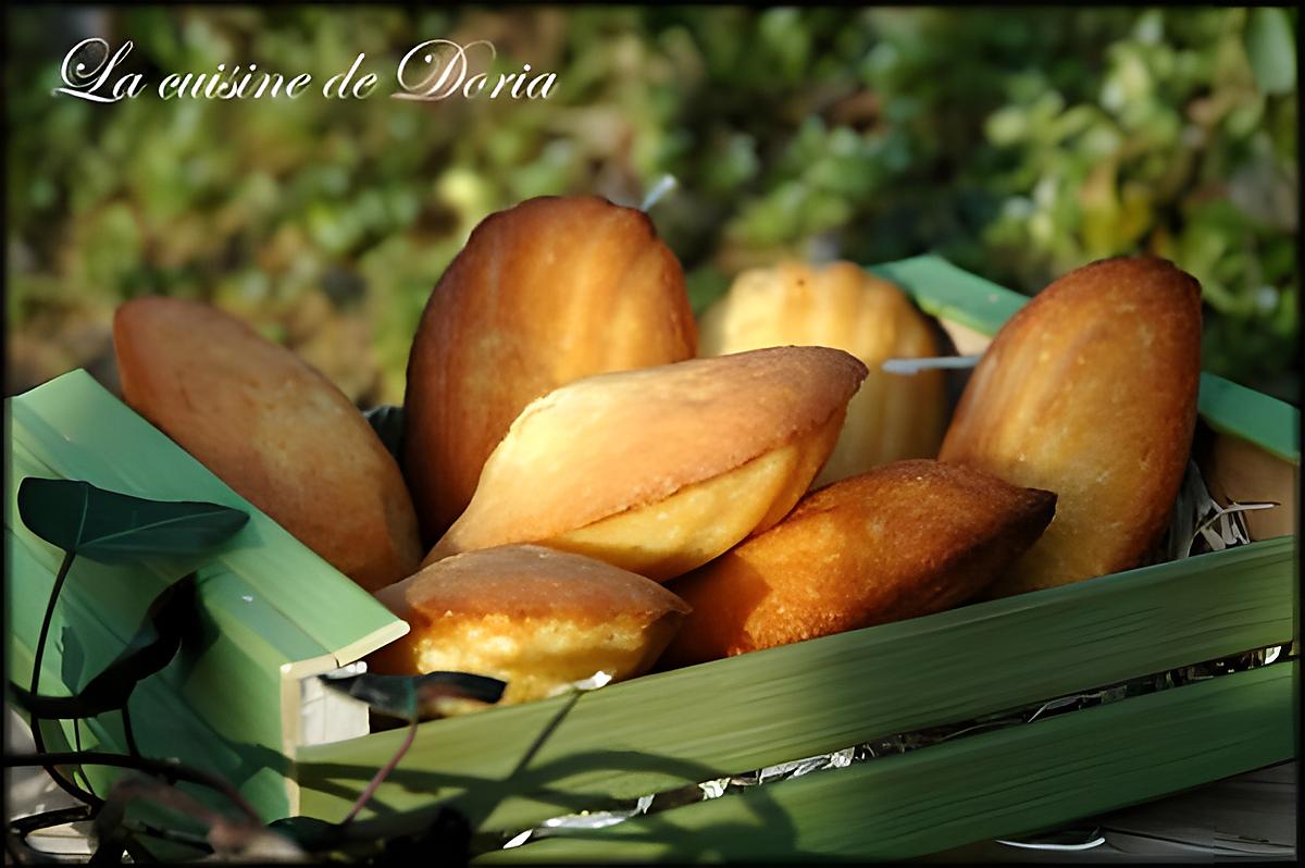 recette Madeleines à la crème de Calisson