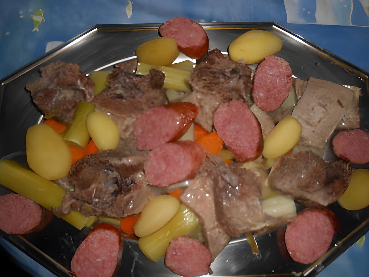 recette Plat de cotes et morteau en pot au feu